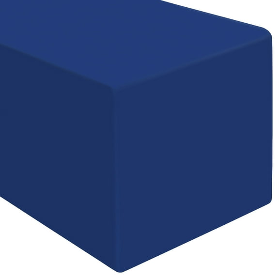 Lann's Linens 6' Fitted Tablecloth for 72" x 30" Rectangular Tables, Royal Blue