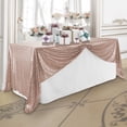 thumbnail image 1 of Lann's Linens 60" x 126" Rose Gold Sequin Tablecloth, Sparkly Rectangle Table Cloth for Wedding, Party, Banquet, 1 of 6
