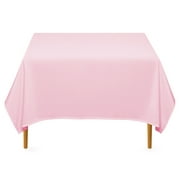Lann's Linens - 70" Square Premium Tablecloth for Wedding / Banquet / Restaurant - Polyester Fabric Table Cloth - Pink