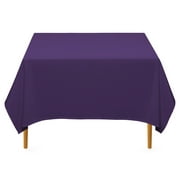 Lann's Linens - 70" Square Premium Tablecloth for Wedding / Banquet / Restaurant - Polyester Fabric Table Cloth - Purple