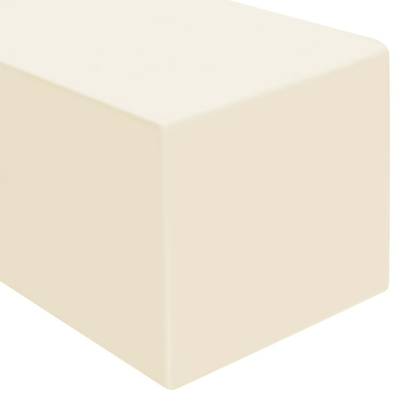 Lann's Linens 8' Fitted Tablecloth for 96" x 30" Rectangular Tables, Ivory