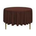 thumbnail image 1 of Lann's Linens - 90" Round Premium Tablecloth for Wedding / Banquet / Restaurant - Polyester Fabric Table Cloth - Chocolate Brown, 1 of 7
