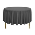 thumbnail image 1 of Lann's Linens - 90" Round Premium Tablecloth for Wedding / Banquet / Restaurant - Polyester Fabric Table Cloth - Dark Gray, 1 of 6