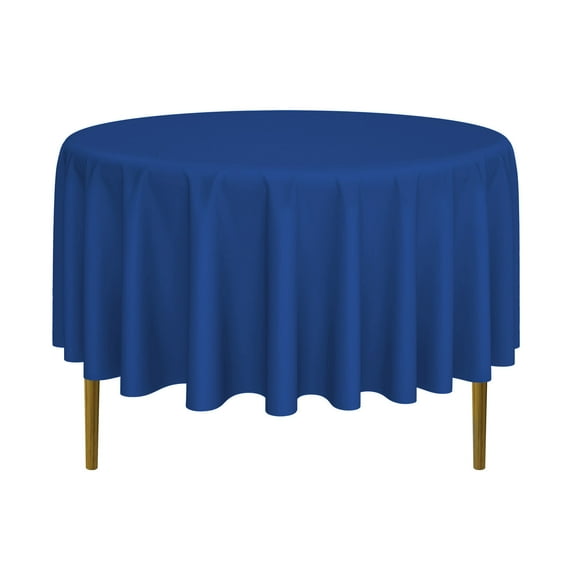 Lann's Linens - 90" Round Premium Tablecloth for Wedding / Banquet / Restaurant - Polyester Fabric Table Cloth - Royal Blue