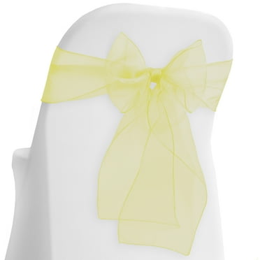 BalsaCircle 50 Beige Extra Premium Chiffon Chair Sashes Bows Ties ...