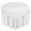 thumbnail image 1 of Lann's Linens Organza Wedding Table Overlay - Tablecloth Topper (72" Square - White), 1 of 3