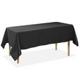 thumbnail image 1 of Lann's Linens Polyester Tablecloth - 60" x 102" Rectangular - Black, 1 of 8