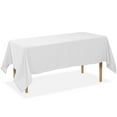 thumbnail image 1 of Lann's Linens Polyester Tablecloth - 70" x 120" Rectangular - White, 1 of 8