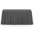 thumbnail image 1 of Lann's Linens Polyester Tablecloth - 90" x 132" Rectangular - Dark Gray, 1 of 6