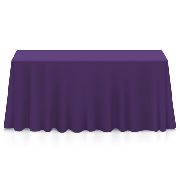 Lann's Linens Polyester Tablecloth - 90" x 132" Rectangular - Purple