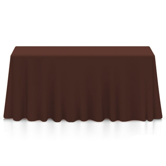 10 Pack - Lann's Linens Polyester Tablecloth - 90" x 156" Rectangular - Chocolate
