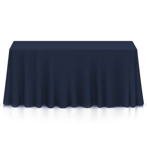 10 Pack - Lann's Linens Polyester Tablecloth - 90" x 156" Rectangular - Navy Blue