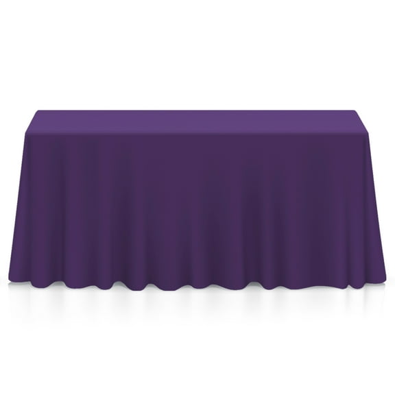 Lann's Linens Polyester Tablecloth - 90" x 156" Rectangular - Purple