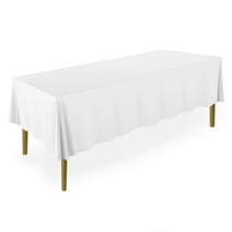 Lann's Linens Polyester Tablecloth - 90" x 156" Rectangular - Navy Blue ...