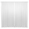 thumbnail image 1 of Lann's Linens Set of 2 Photography Backdrop Curtains, 5ft x 10ft White Wedding Photo Background, 1 of 7