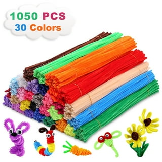 10, 20, 50 GIANT LARGE FLUFFY CHUNKY CRAFT PIPE CLEANERS STEMS 30CM / 12 x  12mm