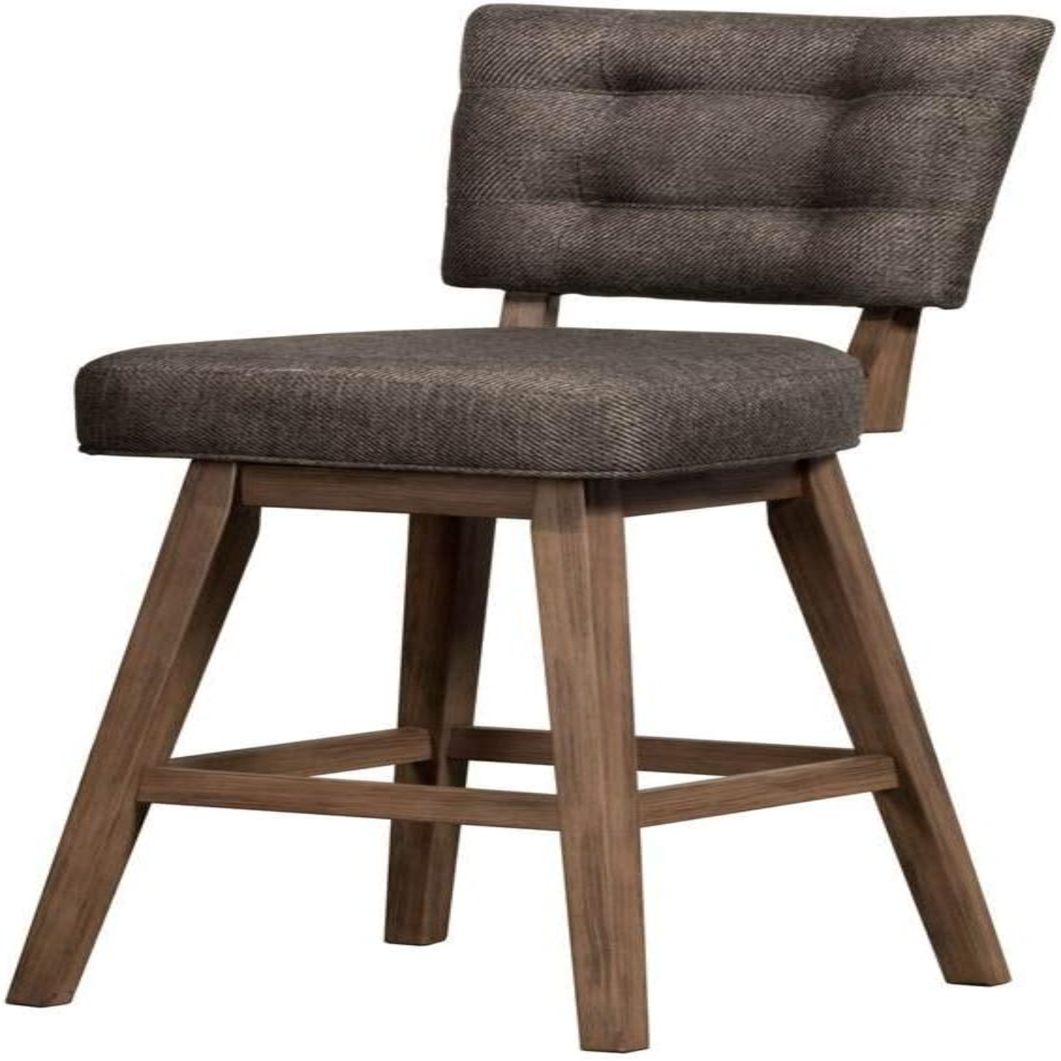 Lanning 41.25" Wood Counter Stool in Weathered Brown/Chocolate Brown