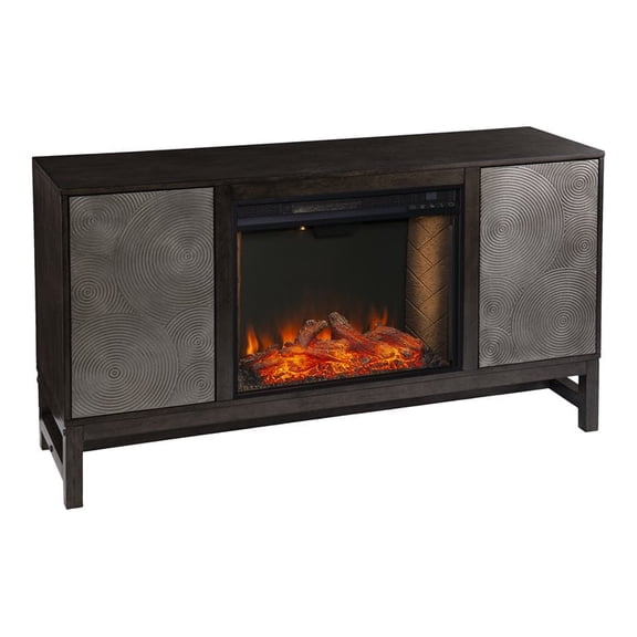Lannington Smart Fireplace with Media Storage