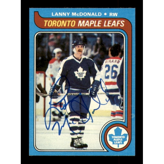 Lanny McDonald Autographed 1979-80 Topps Card #153 Toronto Maple Leafs SKU #251322