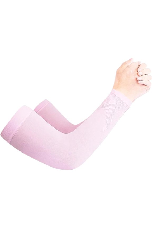 2 Pairs Unisex Arm Sleeves Cover Sunscreen Cuff Sleeve Ice Silk Running Golf For Sports,Workouts