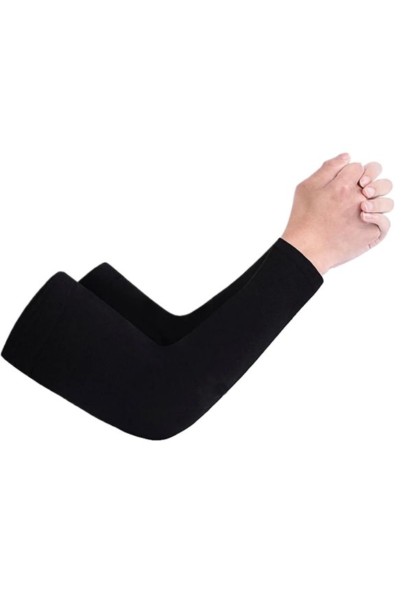 2 Pairs Unisex Arm Sleeves Cover Sunscreen Cuff Sleeve Ice Silk Running Golf For Sports,Workouts