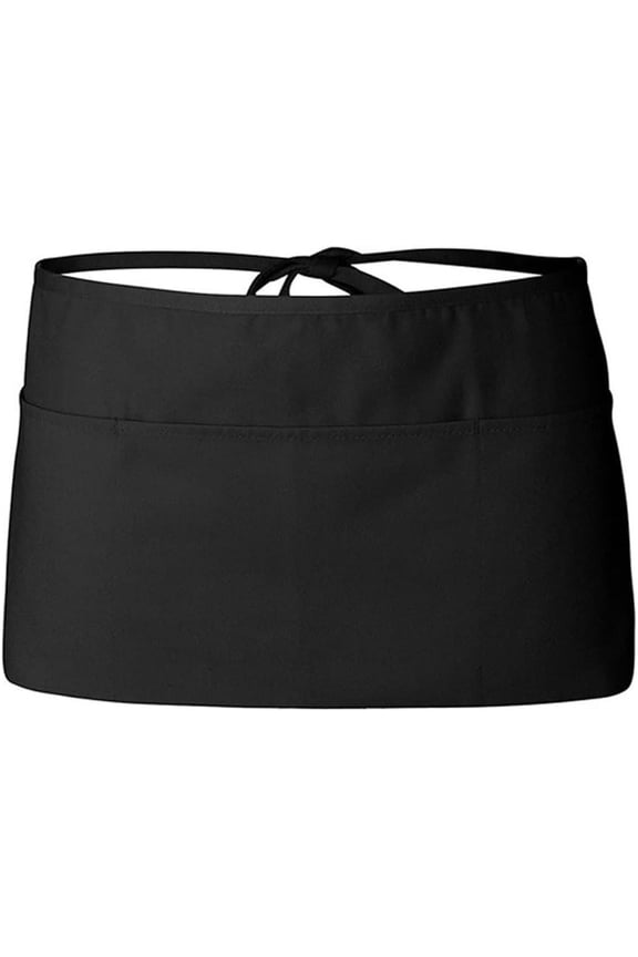 2pcs Short Waist Apron Half Aprons with Pockets Waitress Aprons Work Pinafore Waist Half Apron for Chef Waitress