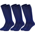 thumbnail image 1 of Lanola 3 Pairs Kids Youth Baseball Socks Cushioned Soccer Football Softball Socks for Boys Girls, 1 of 6