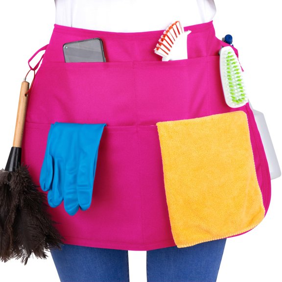 Lanola 5-Pocket Waterproof Professional Cleaning Apron. Made for Pro Cleaners. Like a Cleaning Caddy Around Your Waist