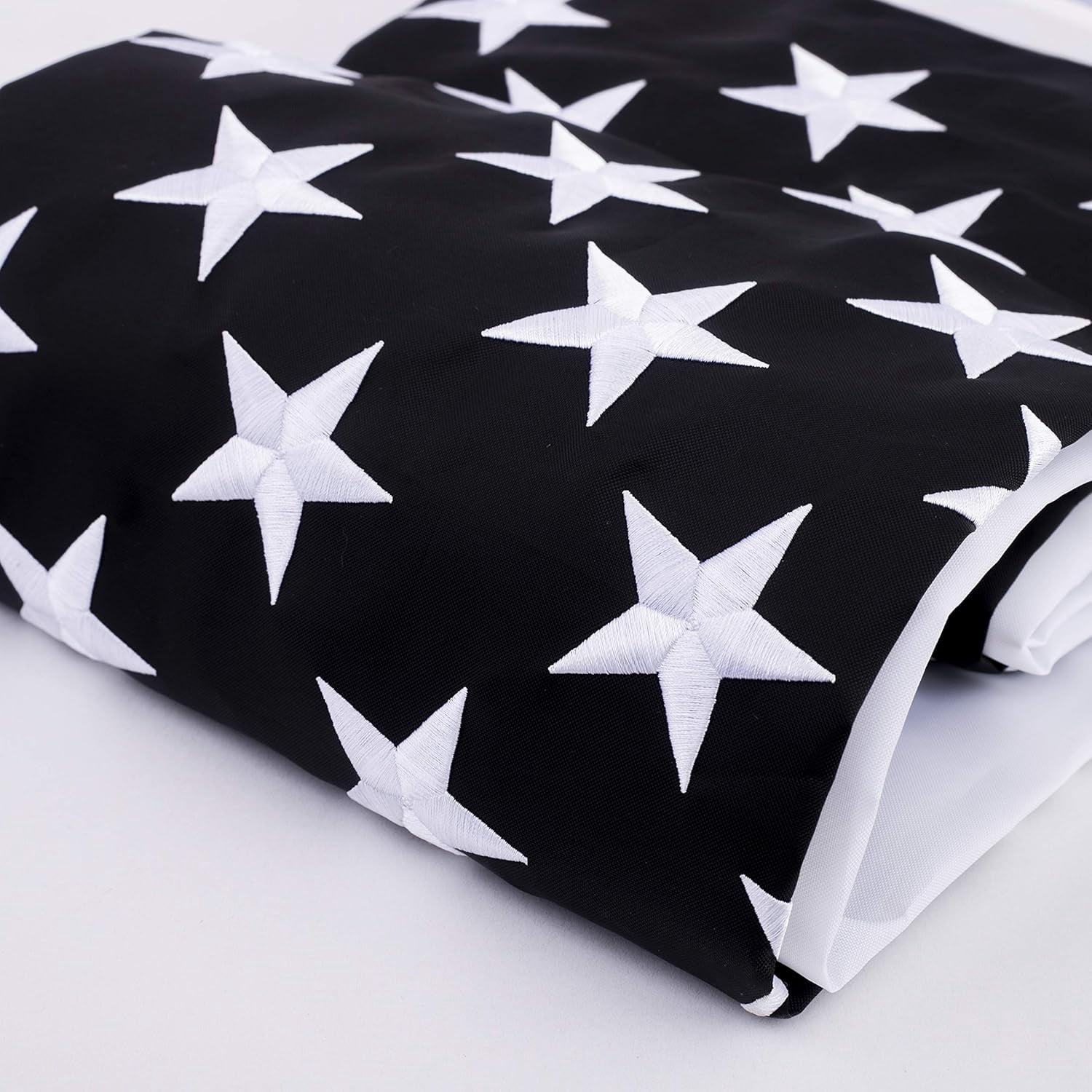 Lanola American Flag For Outside 3x5 Ft Pole Sleeve Banner Style-Embroidered Stars,Sewn Stripes,Water Resistant,Heavy Duty Durable New Nylon USA US Outdoor Indoor Flags (Pole NOT Included)