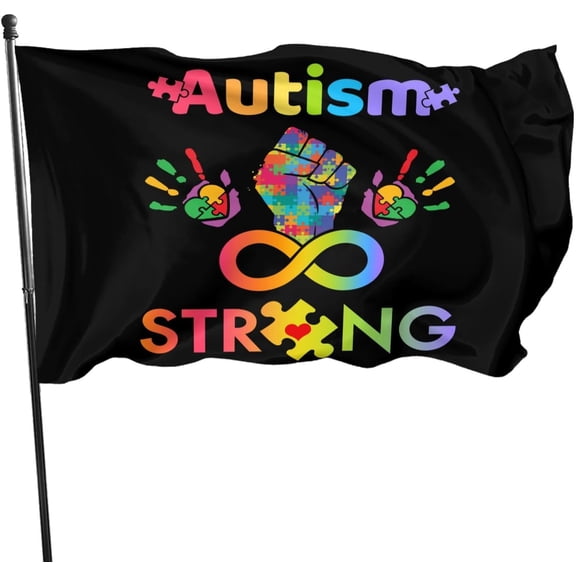 Lanola Autism Awareness Flag 3x5 Ft Home Outdoor Indoor Garden Home Decoration Banner