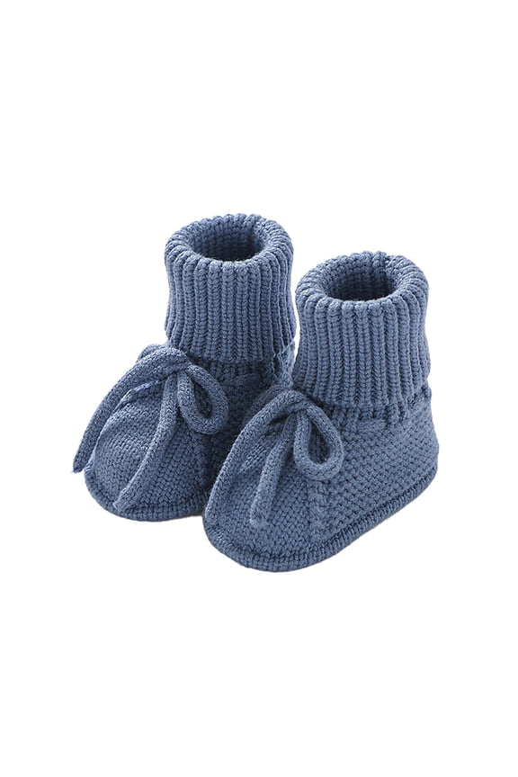 Baby Booties Newborn Sock Shoes Hand Knitting Crochet Infant Boys Girls Cozy Walking Shoe Soft Sole Indoor Socks Boots
