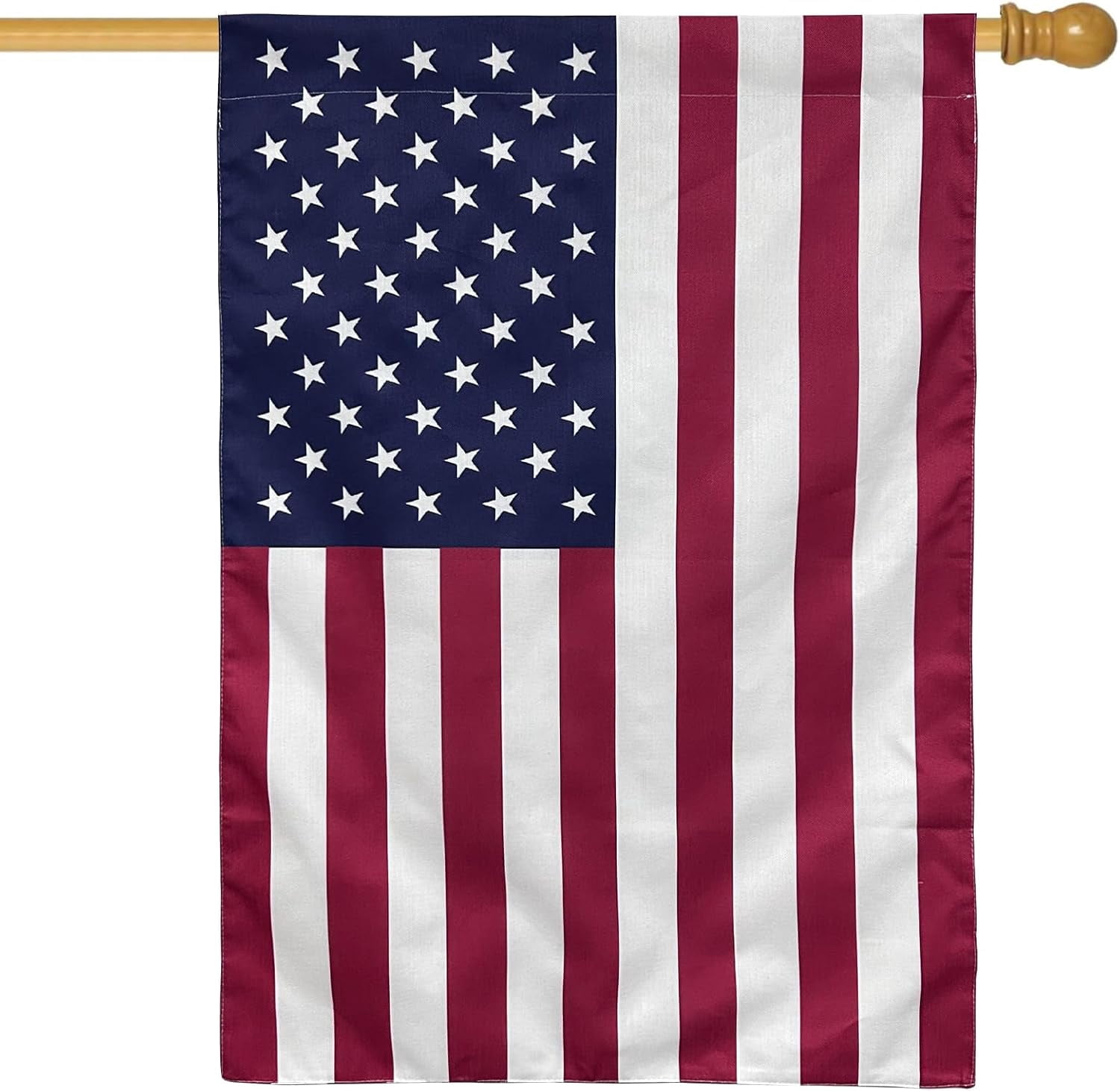 Lanola Embroidered American Garden Flag 12x18 Double Sided, Small American USA Garden Flag for Outside America Yard Lawn Heavy Duty