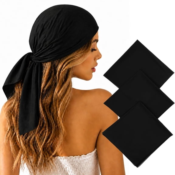 Lanola Extra Large Bandana , Soft Thin Breathable Headband and Neck Kerchief, Oversized Unisex Hair Scarf for Men and Women