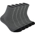 thumbnail image 1 of Lanola Mens 100% Cotton Cushioned Ankel Socks, Athletic Performance Running Moisture Wicking Breathable Quarter Socks, 1 of 7