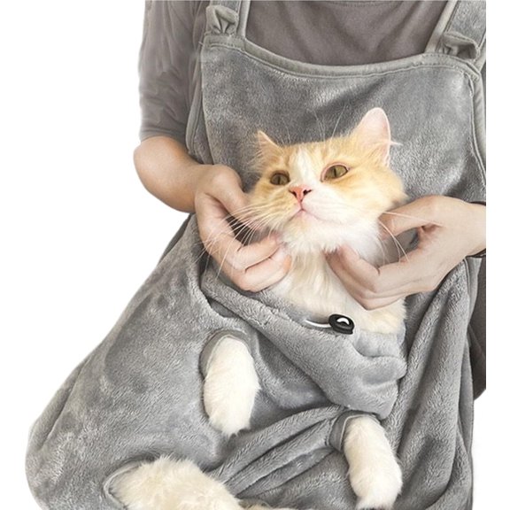 Lanola Pet Carrier Bag Apron,Adjustable Portable Cat Sleeping with Holes Animals Front Shoulder Carrying Bag,for Home Apartment Bedroom Living Room