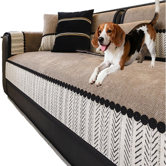 Lanola Pet Couch Cover,Scratch-Resistant Pet Sofa Cover, Chenille Furniture Protector, Non-Slip, Machine Washable, Ideal for Sofa and Living Room