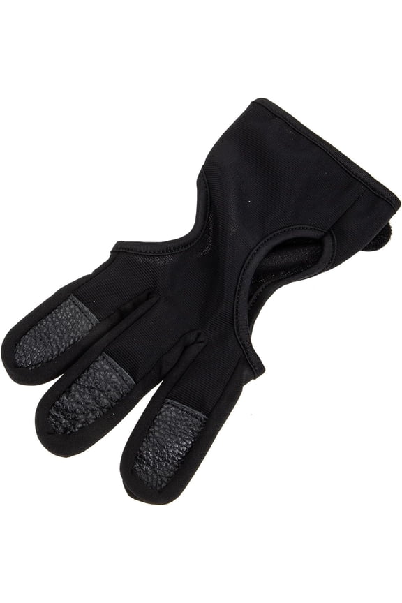 Professional Archery Gloves Three-Finger Finger Guard Adjustable Wear-Resistant XL Archery Equipment Portable Protective Glove for Hunting and Target Shooting