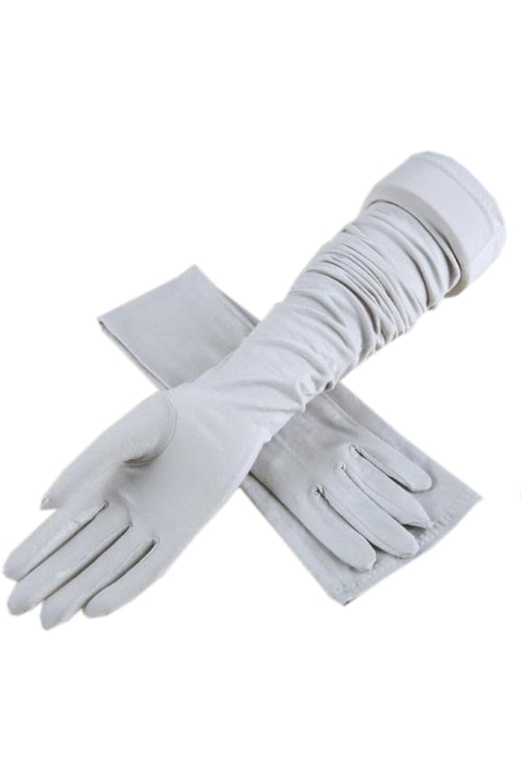Sun Protection Gloves Summer Full-finger Riding Driving Thin Long Women UV Protection Sun Gloves