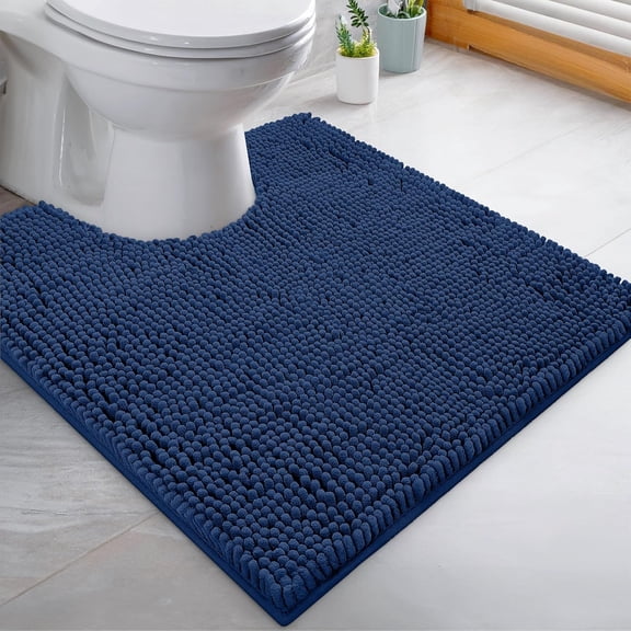 Lanola Ultra Soft Texture Chenille Plush Bath Rugs Floor Mats, Bath Rug Non Slip Microfiber Door Mat for Kitchen/Entryway/Living Room (30 x 20 inches, Turquoise)