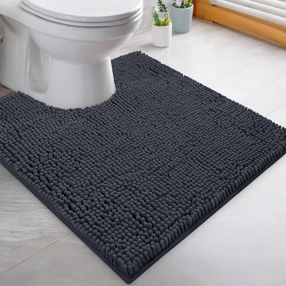 Lanola Ultra Soft Texture Chenille Plush Bath Rugs Floor Mats, Bath Rug Non Slip Microfiber Door Mat for Kitchen/Entryway/Living Room (30 x 20 inches, Turquoise)