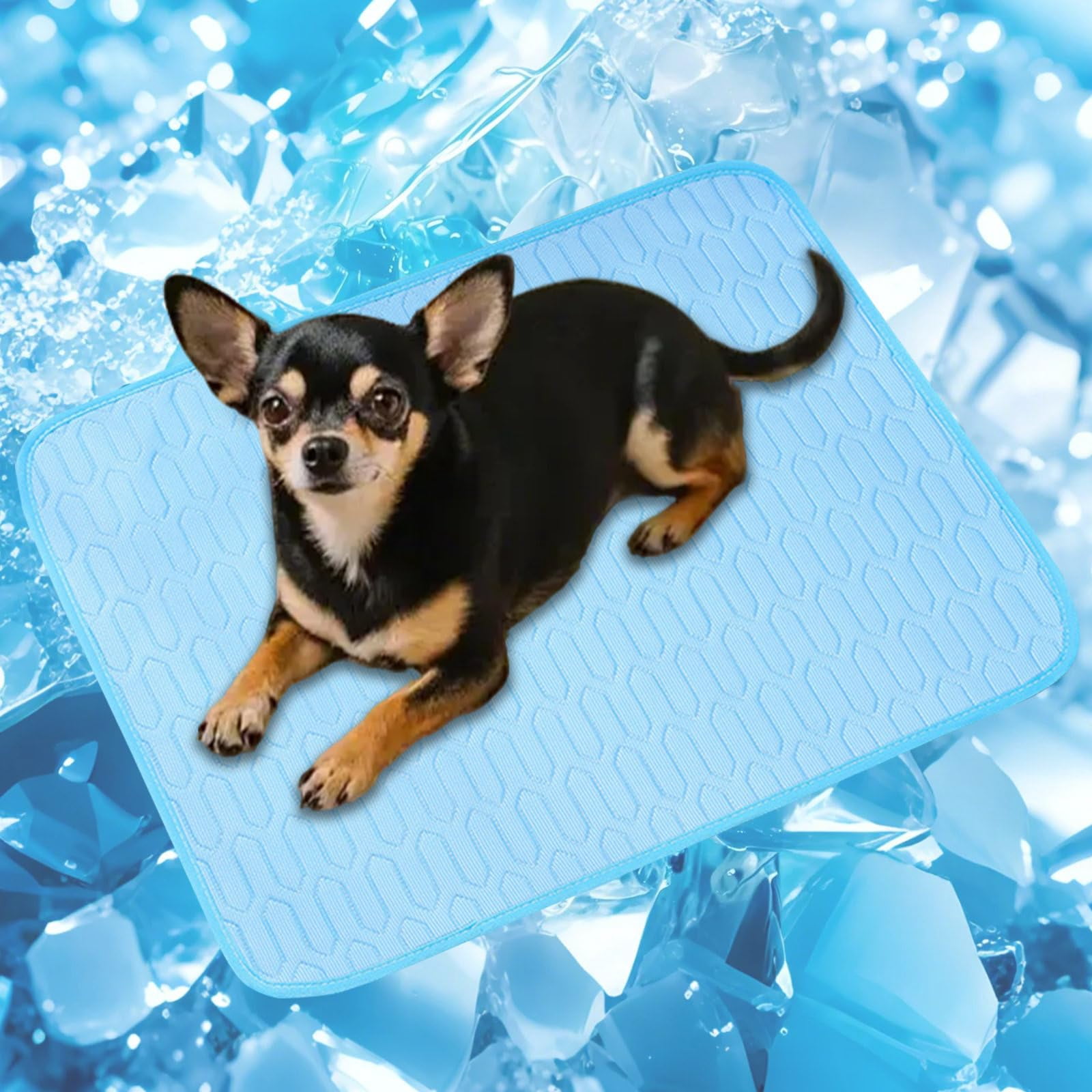 LanolaCordless Cat Window Perch, Cats Dogs Hammock Cooling Mat, Summer Ice Silk Pad for Animal, Washable Chew-Proof Sleeping Mat