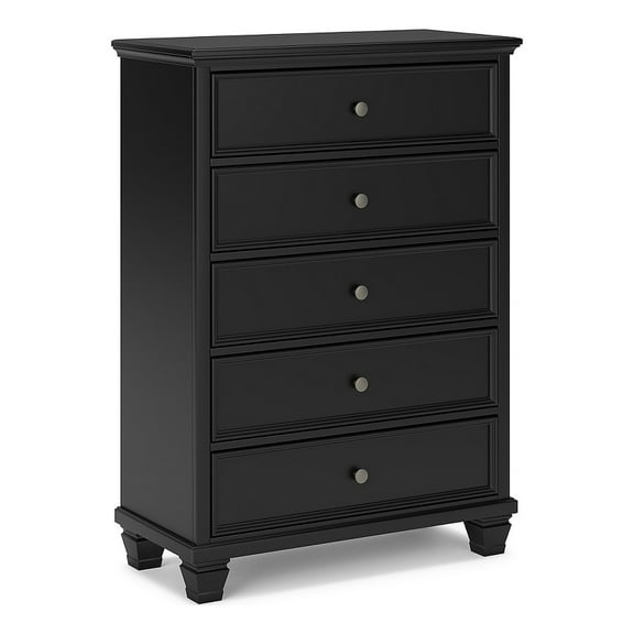 Ashley Furniture Lanolee Black Chest of Drawers