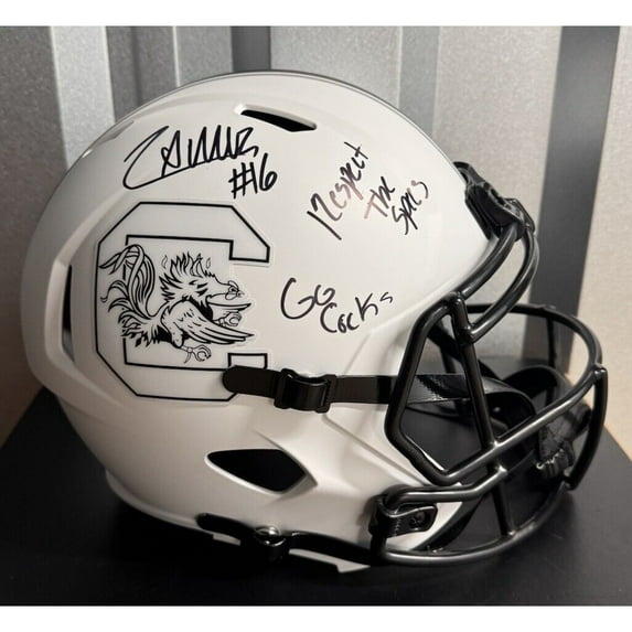 Lanorris Sellers Signed South Carolina Gamecocks Full Size Helmet Bas Beckett 2