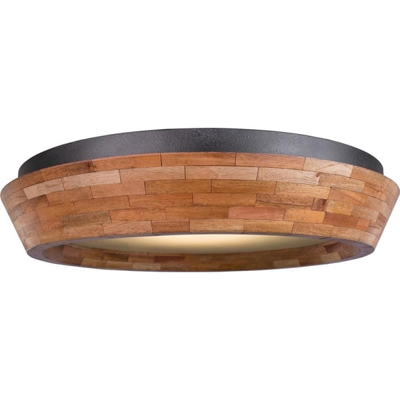 Lansdale 18 Rustic LED Flush Mount Light Fixture