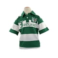 thumbnail image 1 of Lansdowne Boy's Cotton Green/White Ireland Striped Collared Neckline Polo Shirt, 1 of 1
