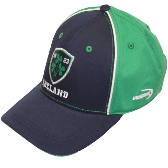 Lansdowne Mens Irish Navy 3 Shamrock Crest 100% Cotton