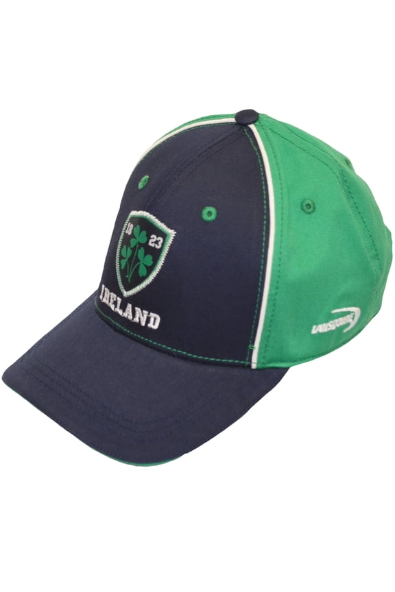 Lansdowne Mens Irish Navy 3 Shamrock Crest 100% Cotton