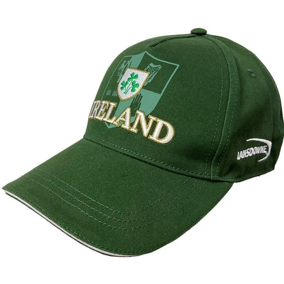 Lansdowne Shamrock Baseball Bottle Cap for Mens Irish Hat with 3 Shamrock 100% Cotton