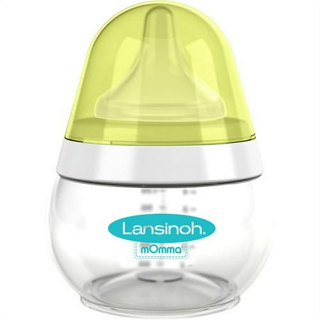 Lansinoh - 5-oz mOmma Baby Bottle with Slow-Flow Nipple, BPA Free