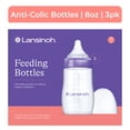 thumbnail interactive-video image 1 of Lansinoh Anti-Colic Baby Bottle for Breastfeeding Baby, Baby Formula Feeding, 8oz, 3pk, Medium Flow Nipples, Size M, 1 of 14
